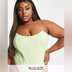 Extro&vert Green Sleeveless Bodysuit 16